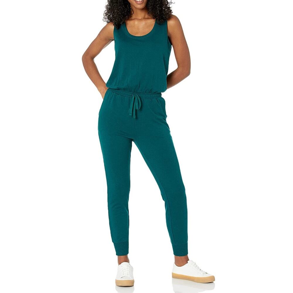 Amazon Essentials Women's Studio Terry Fleece Jumpsuit Large